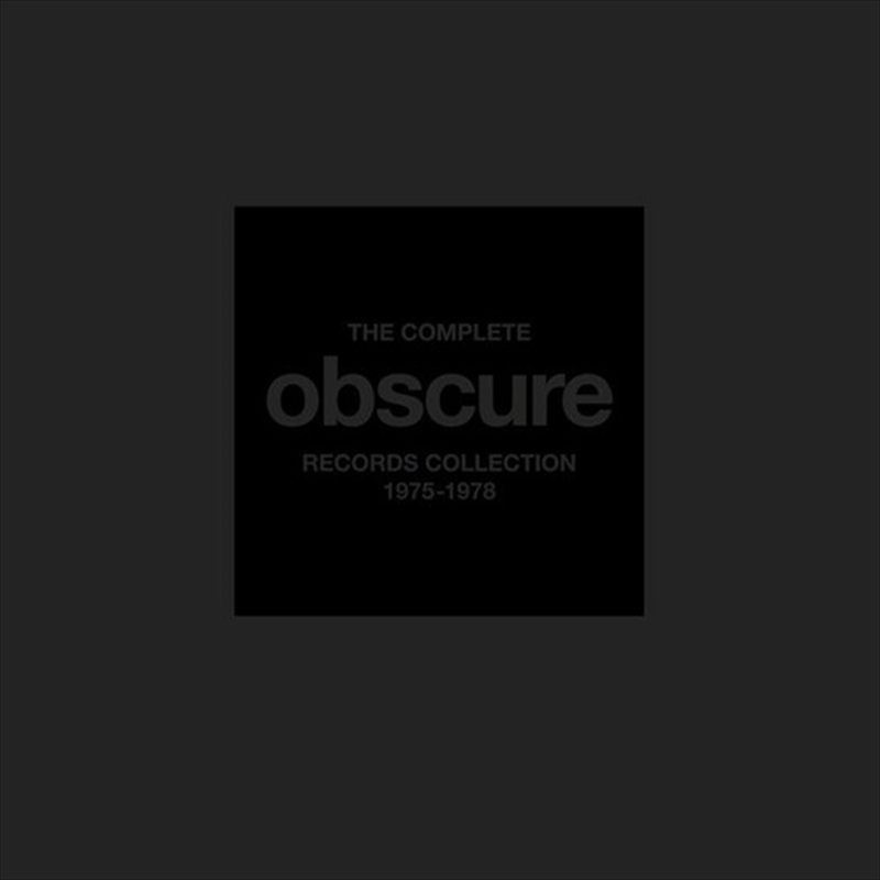 Complete Obscure Records Collection / Various - Limited Boxset with Book/Product Detail/Jazz