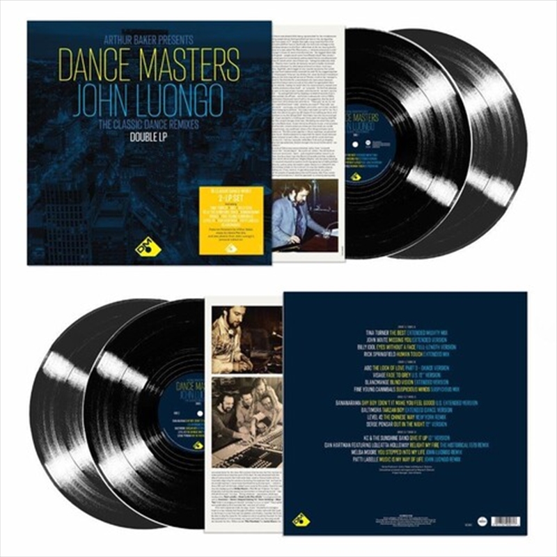 Arthur Baker Presents Dance Masters: John Luongo - 140gm 2LP Black Vinyl/Product Detail/Dance