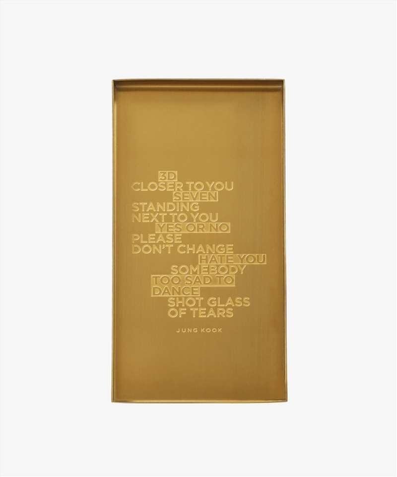 JUNGKOOK - GOLDEN 1ST SOLO ALBUM OFFICIAL MD Accessory Tray/Product Detail/KPOP Merch