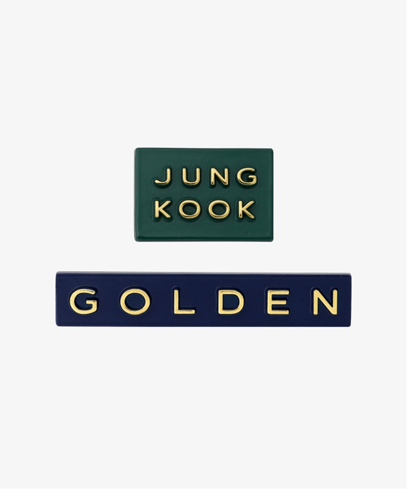 JUNGKOOK - GOLDEN 1ST SOLO ALBUM OFFICIAL MD Badge Set/Product Detail/KPOP Merch
