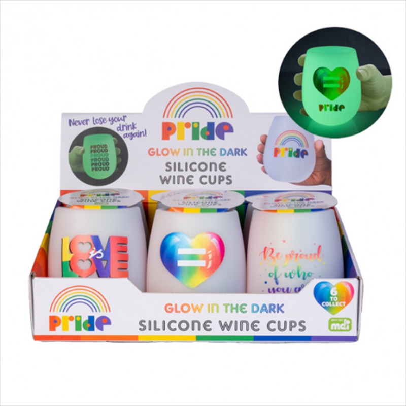 Glow-in-the-Dark Rainbow Pride Wine Cup  (SENT AT RANDOM)/Product Detail/Wine