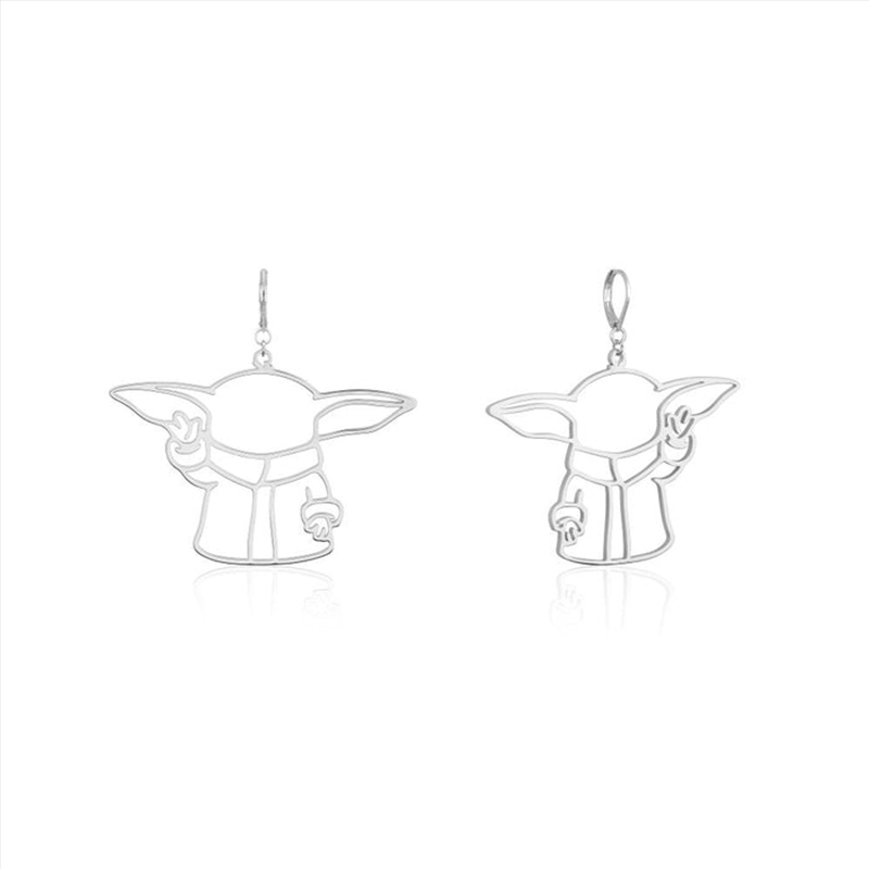Grogu Outline Drop Earrings/Product Detail/Jewellery