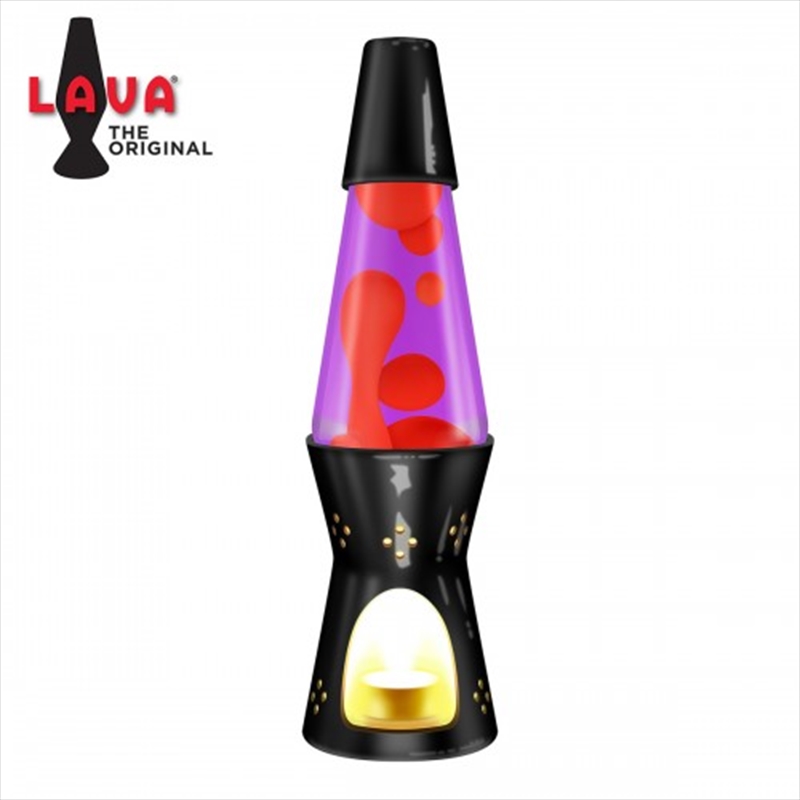 11.5" Lava Candle Lamp Gloss - Black (Yellow & Purple)/Product Detail/Lighting