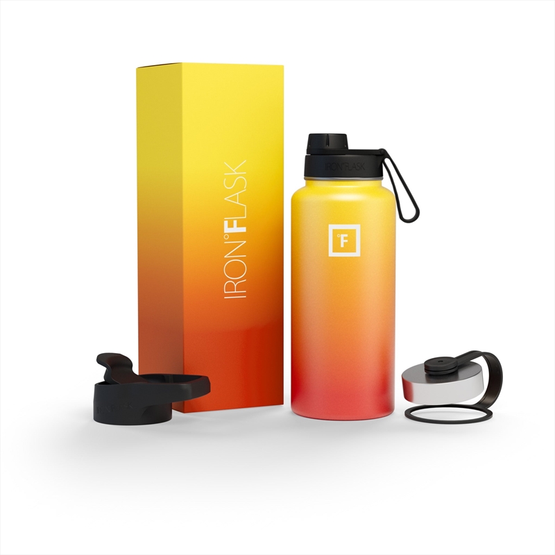 Iron Flask Wide Mouth Bottle with Spout Lid, Fire - 32oz/950ml/Product Detail/Flasks & Shot Glasses