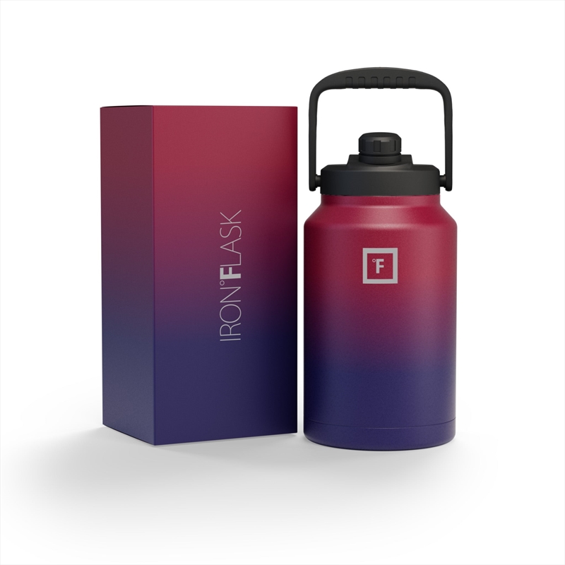 Iron Flask Bottle with Spout Lid, Dark Rainbow - 128oz/3800ml/Product Detail/Flasks & Shot Glasses