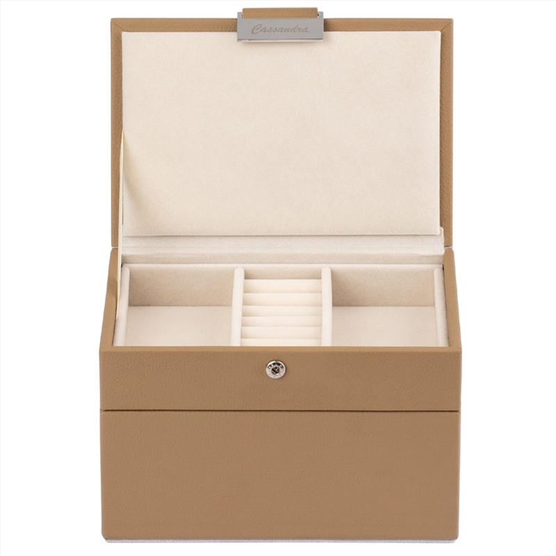 Cassandra's Mini 2 Tray Jewellery Box - The Dylan Collection - Taupe/Product Detail/Jewellery