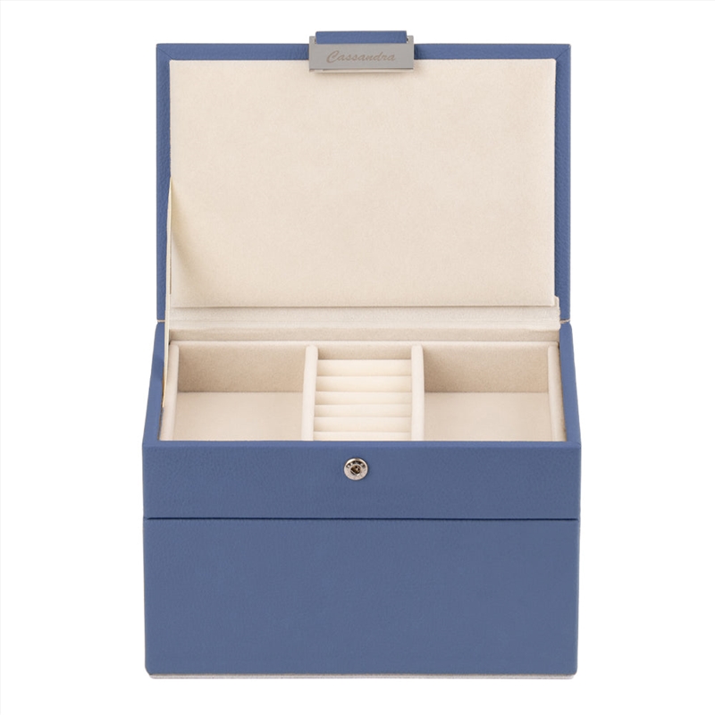 Cassandra's Mini 2 Tray Jewellery Box - The Dylan Collection - Blue/Product Detail/Jewellery