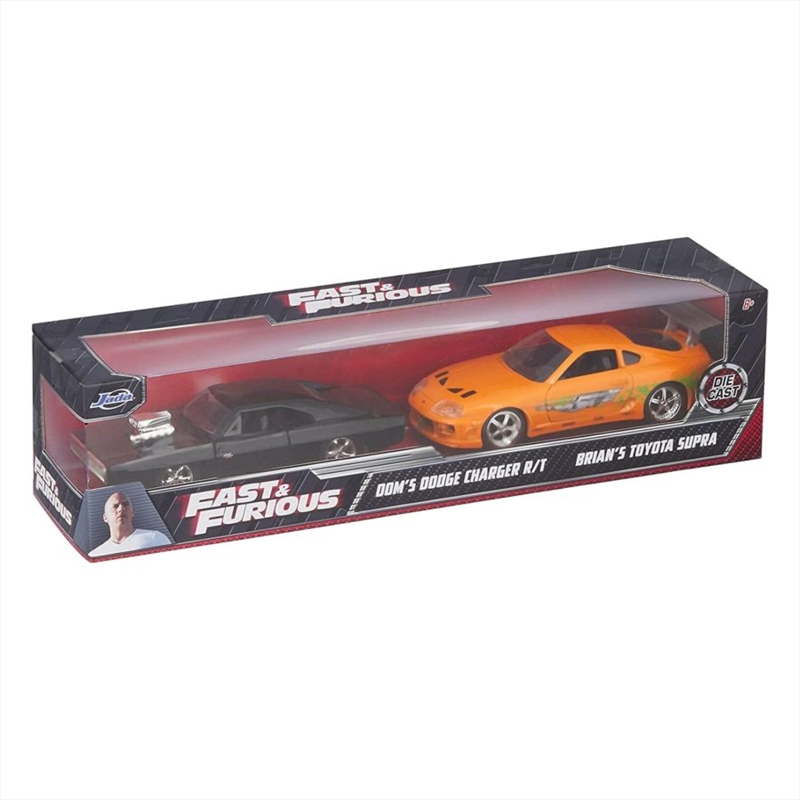 Fast & Furious - Don's Charger & Brian's Supra 1:32 Scale Diecast Hollywood Ride [Twin Pack]/Product Detail/Figurines
