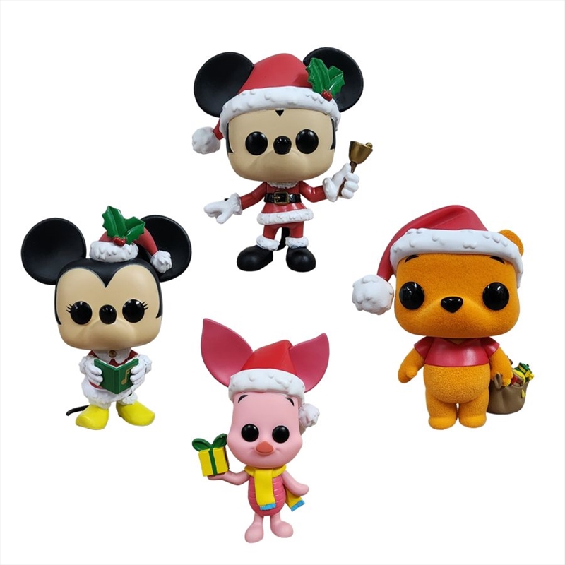 Disney - Mickey & Friends US Exclusive Holiday Pop! 4-Pack [RS]/Product Detail/Standard Pop Vinyl