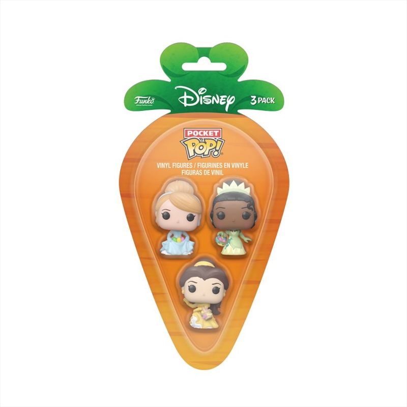 Disney - Cinderella, Belle, Tiana Carrot Pocket Pop! 3-Pack/Product Detail/Funko Collections