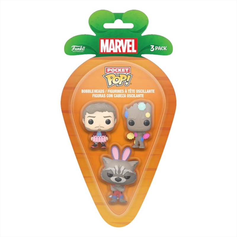 Guardians of the Galaxy - Star-Lord, Groot, & Rocket Carrot Pocket Pop! 3-Pack/Product Detail/Funko Collections