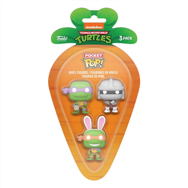 Teenage Mutant Ninja Turtles - Donatello, Shredder & Michelangelo Carrot Pocket Pop! 3-Pack/Product Detail/Funko Collections