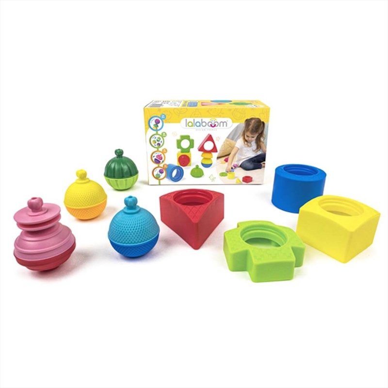 Lalaboom 4 Geo Shapes And Beads - 12Pc/Product Detail/Toys