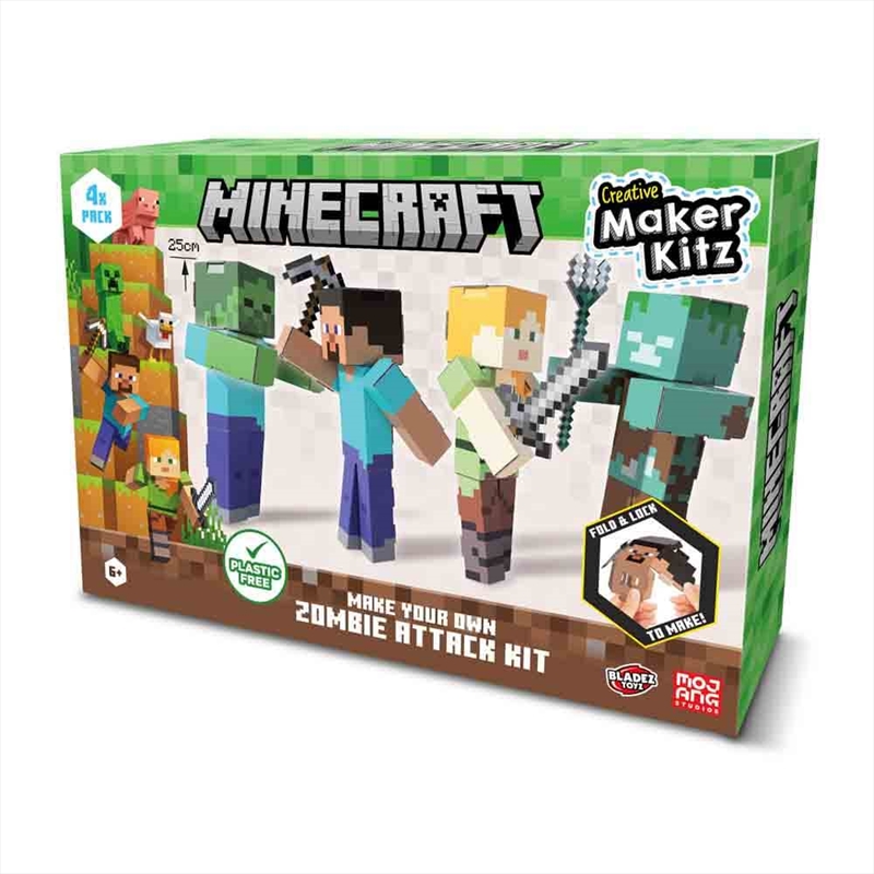 Minecraft Make Your Own Zombie Attack Kit/Product Detail/Arts & Craft