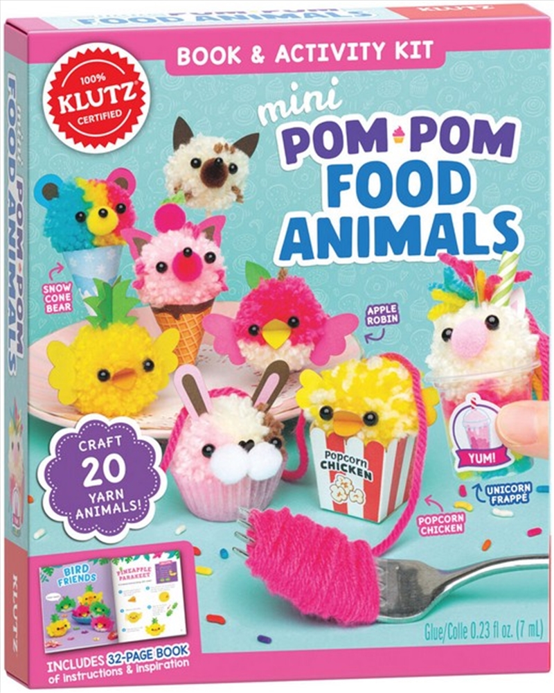 Mini Pom-Pom Food Animals (Klutz)/Product Detail/Kids Activity Books