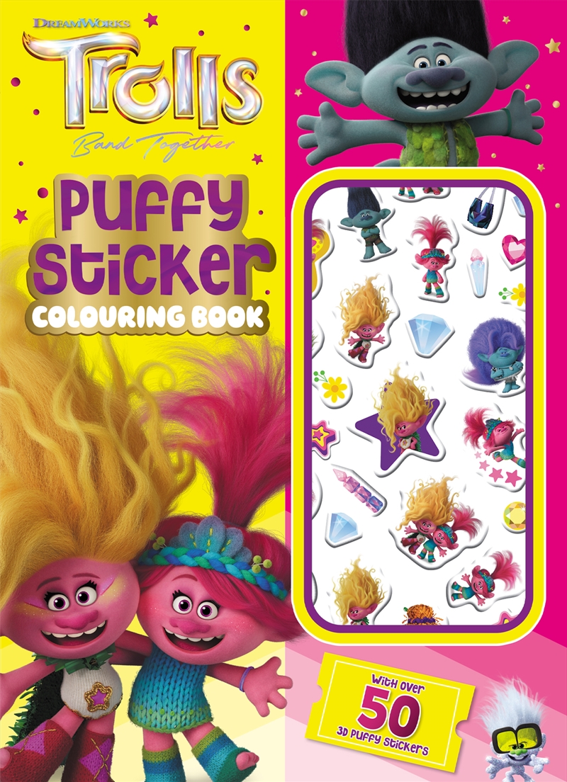 Trolls Band Together: Puffy Sticker Colouring Book (Dreamworks)/Product Detail/Kids Colouring