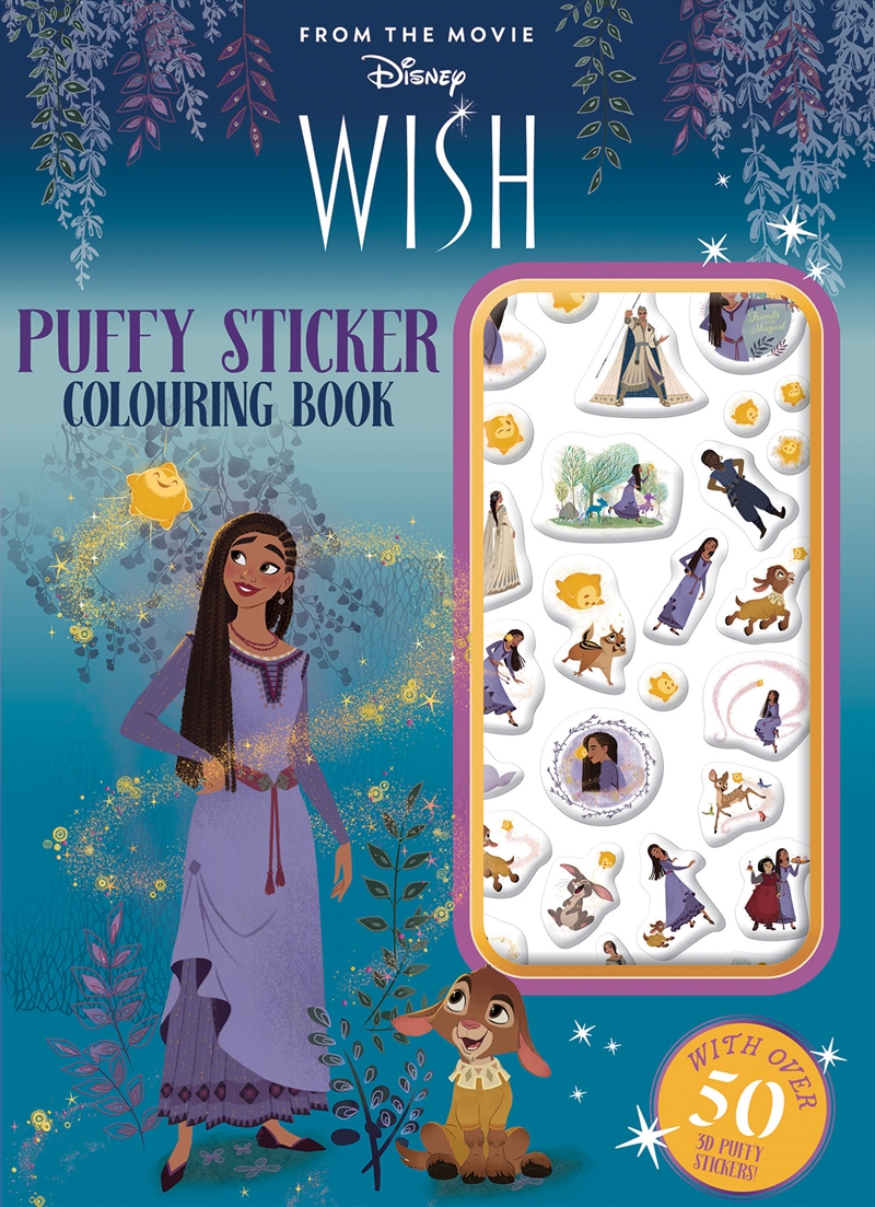 Wish: Puffy Sticker Colouring Book (Disney)/Product Detail/Kids Colouring