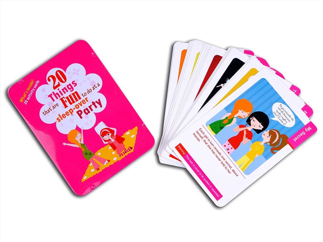 20 Fun Things, Sleepover Party/Product Detail/Card Games