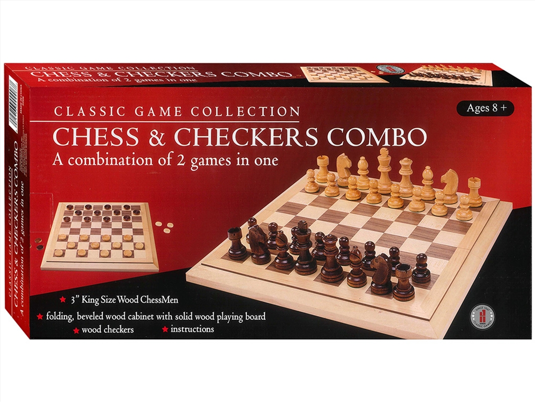 Chess & Checkers,15"Bevel Edge/Product Detail/Board Games