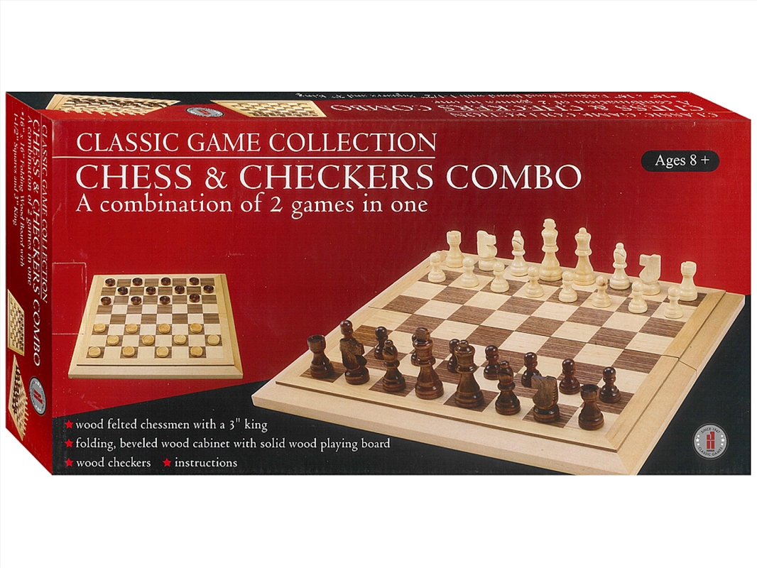 Chess & Checkers,16"Bevel Edge/Product Detail/Games