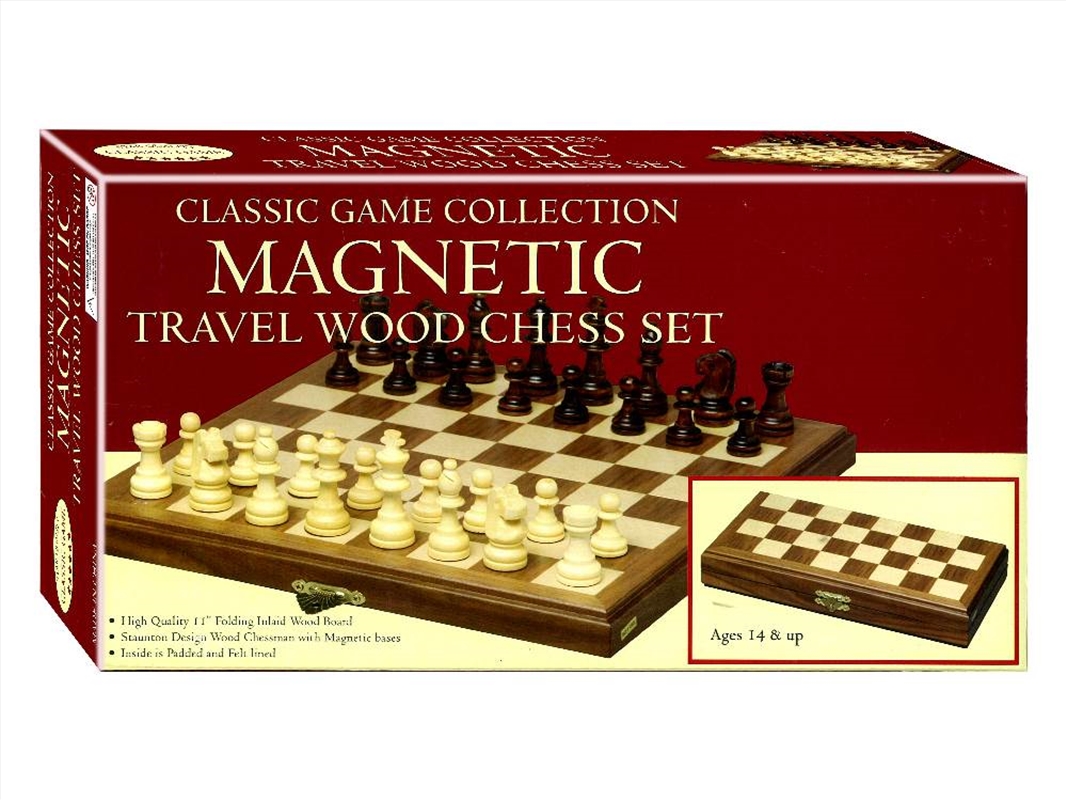 Chess,Walnut 11"Magnetic/Product Detail/Board Games