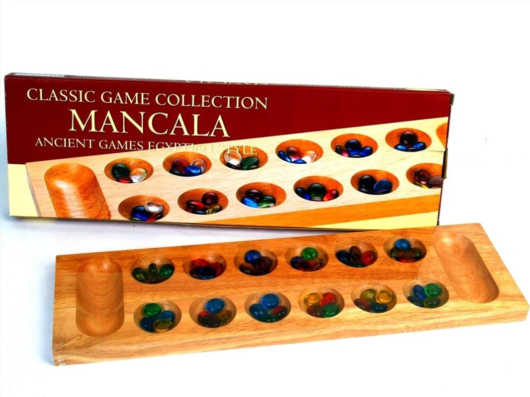 Mancala, 44Cm Wood, Glass Pcs./Product Detail/Board Games