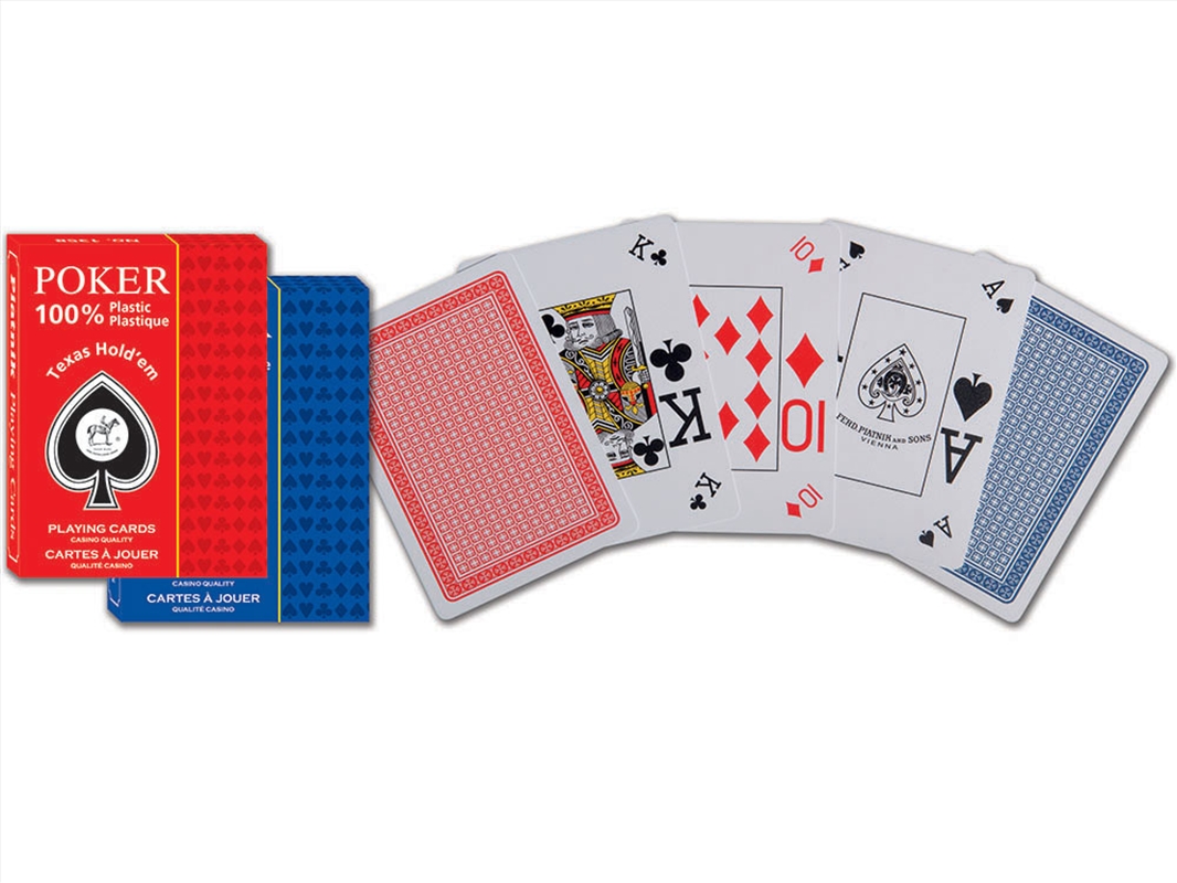 Poker 100% Plast.Texas Hold'Em/Product Detail/Card Games
