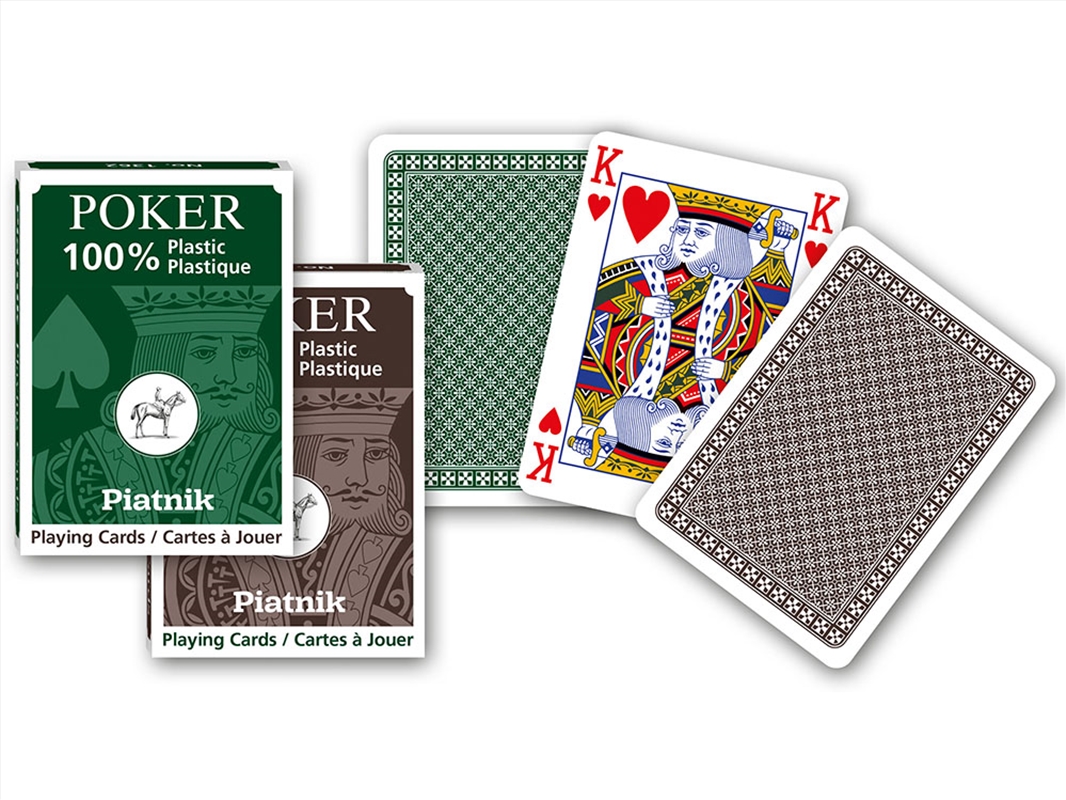 Poker 100% Plastic, Jumbo Indx/Product Detail/Card Games