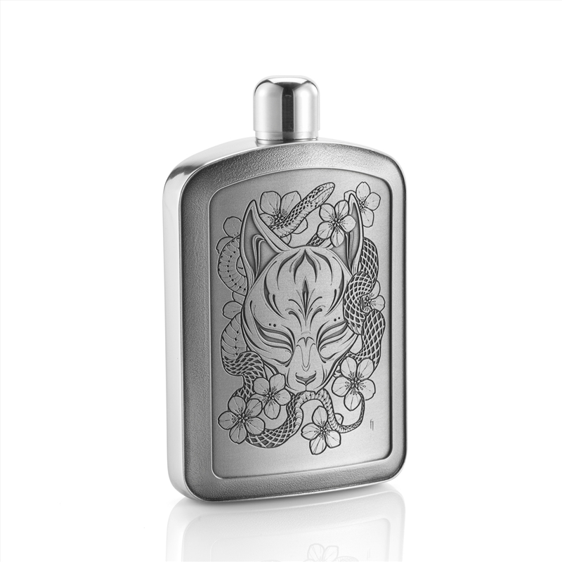 Fin T Kitsune Hip Flask (15cl)/Product Detail/Flasks & Shot Glasses