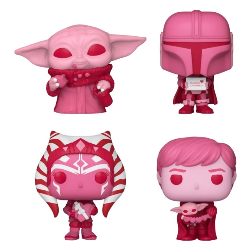 Star Wars: Valentines 2024 - Pink US Exclusive Pocket Pop! 4-Pack Heart Box [RS]/Product Detail/Funko Collections