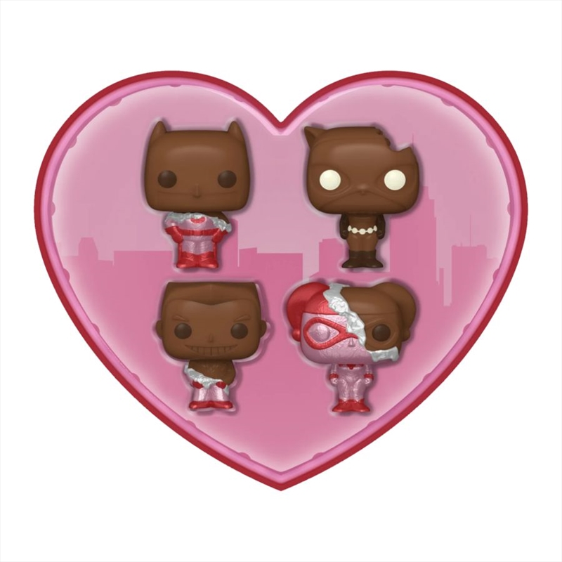 DC Comics: Valentines 2024 - Pocket Pop Heart Box 4-Pack/Product Detail/Funko Collections