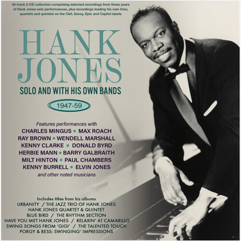 Hank Jones: Solo & With His Own Bands 1947-59/Product Detail/Jazz