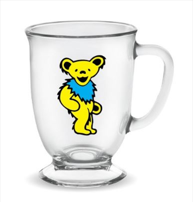Grateful Dead - Yellow Dancing Bear Glass Cafe Mug/Product Detail/Mugs