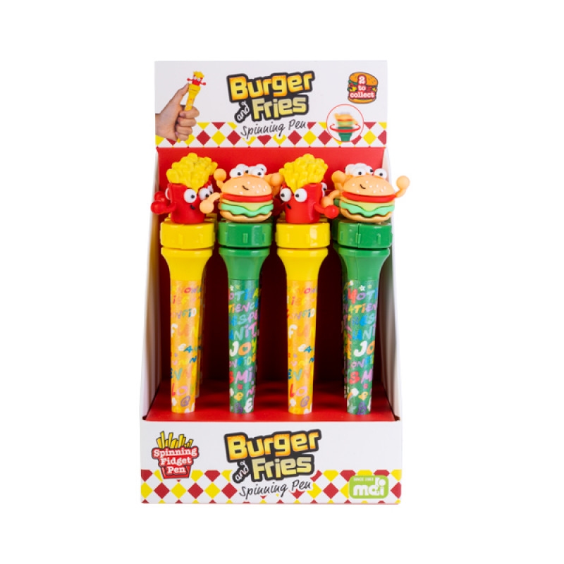Spinning Burger Fries Pen (SENT AT RANDOM)/Product Detail/Stationery