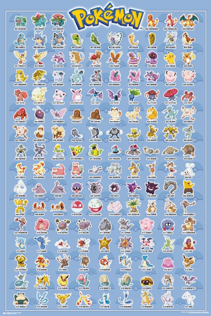 Pokemon - Kanto Original 151/Product Detail/Posters & Prints