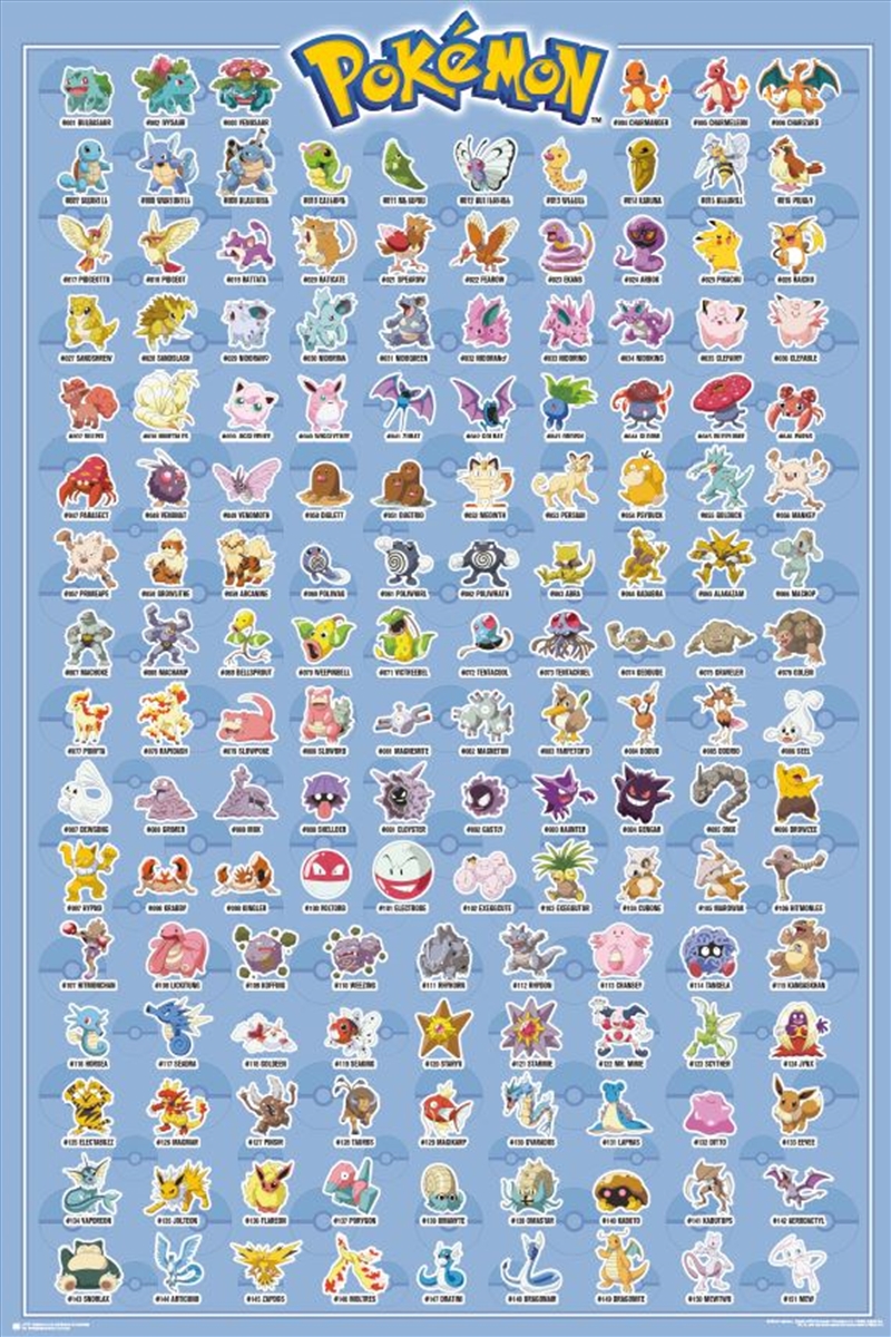 Pokemon - Kanto Original 151/Product Detail/Posters & Prints
