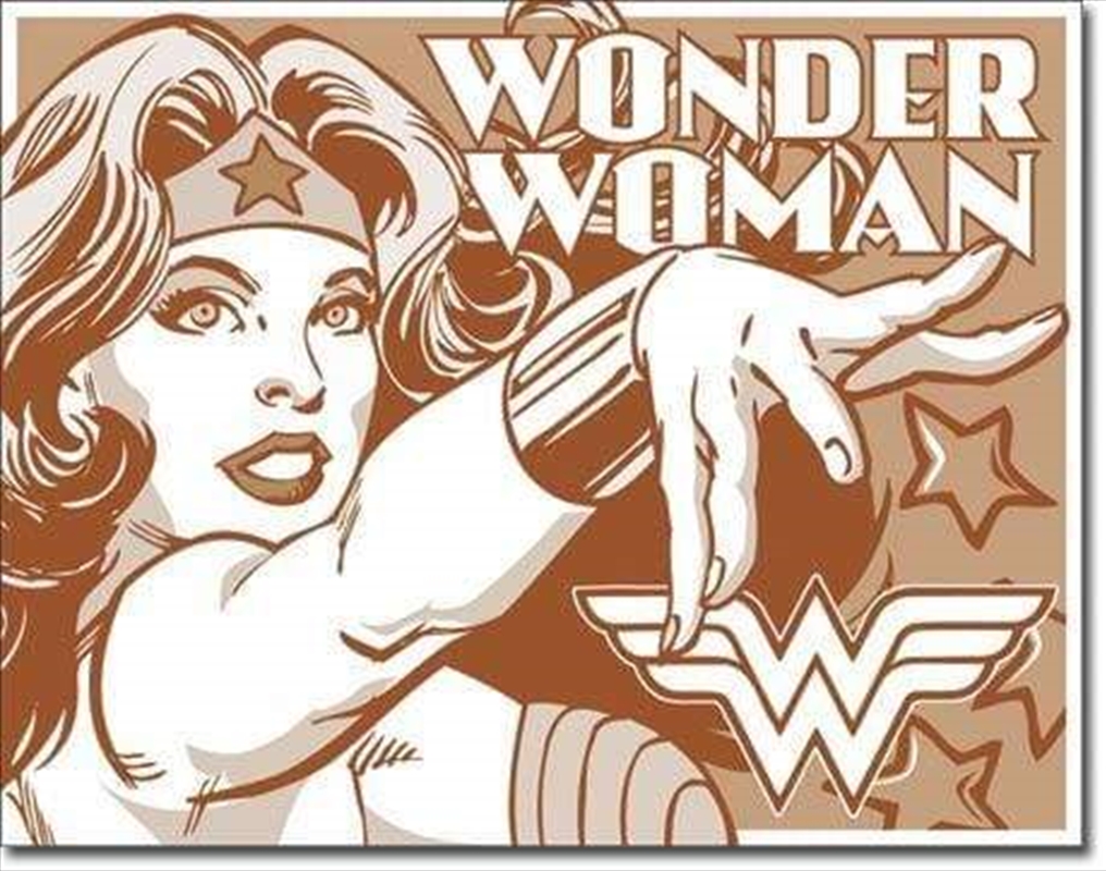 Wonder Woman - Sepia Retro Tin Sign/Product Detail/Posters & Prints