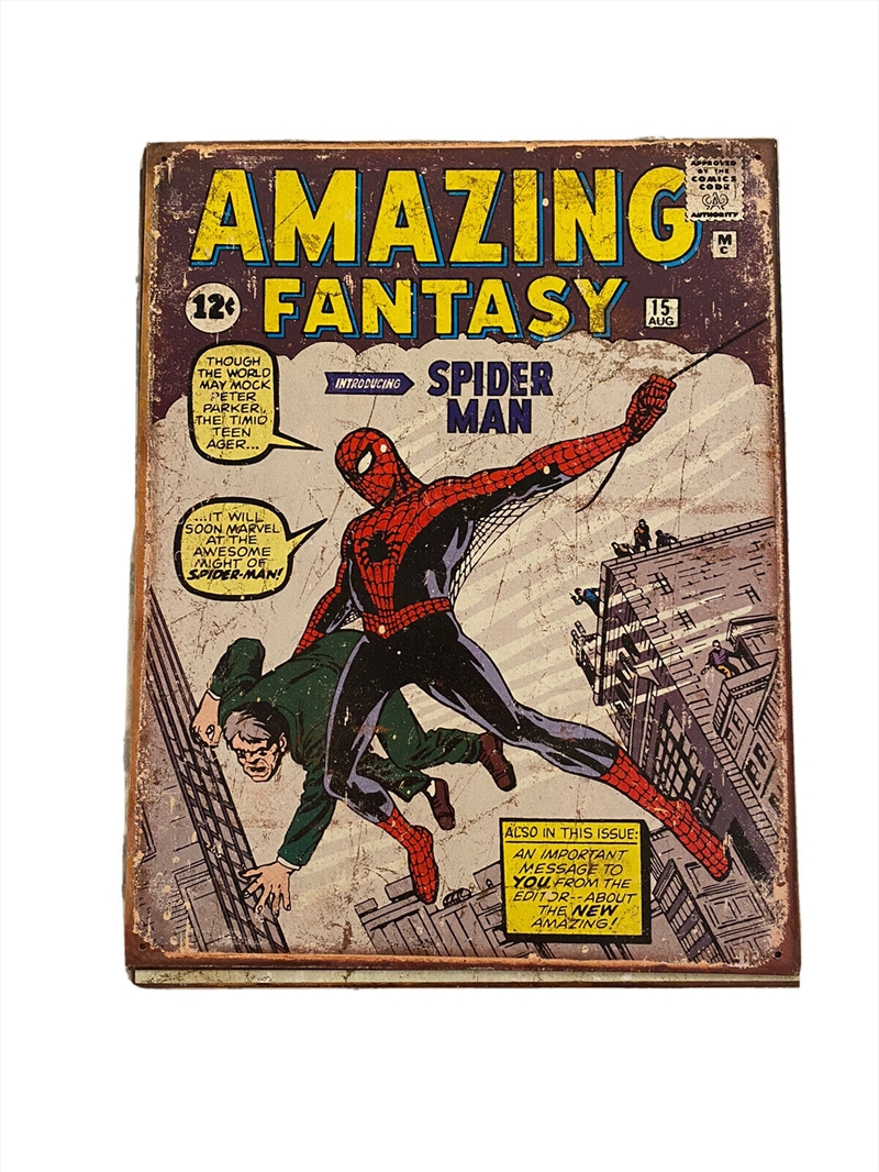 Spiderman Comic Retro Tin Sign/Product Detail/Posters & Prints