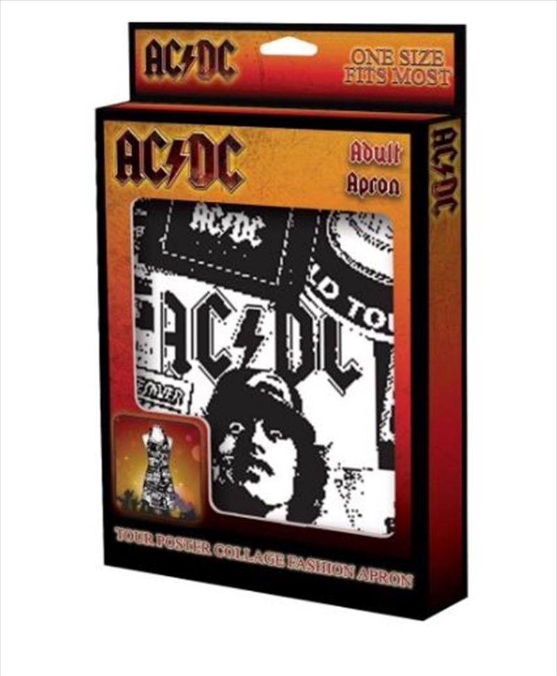 AC/DC - Black & White Apron/Product Detail/Apparel