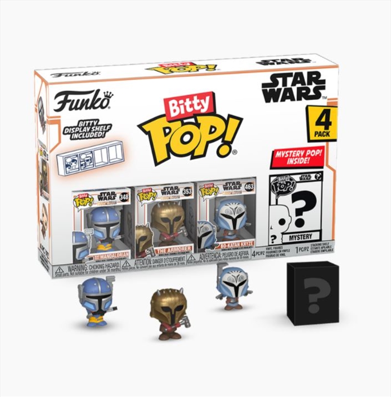 Star Wars: The Mandalorian - Heavy Mandalorian Bitty Pop! 4-Pack/Product Detail/Funko Collections