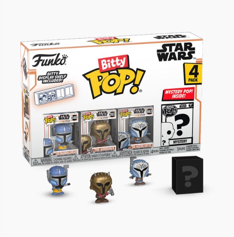 Star Wars: The Mandalorian - Heavy Mandalorian Bitty Pop! 4-Pack/Product Detail/Funko Collections