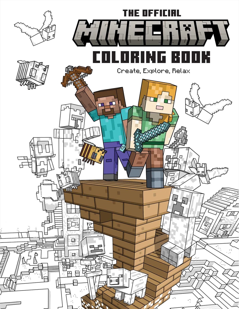 Official Minecraft Coloring Book: Create, Explore, Relax!/Product Detail/Kids Colouring