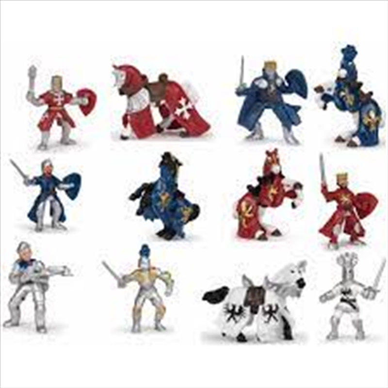 Papo - Mini PLUS Knights (Tube, 12 pcs) Figurine/Product Detail/Figurines
