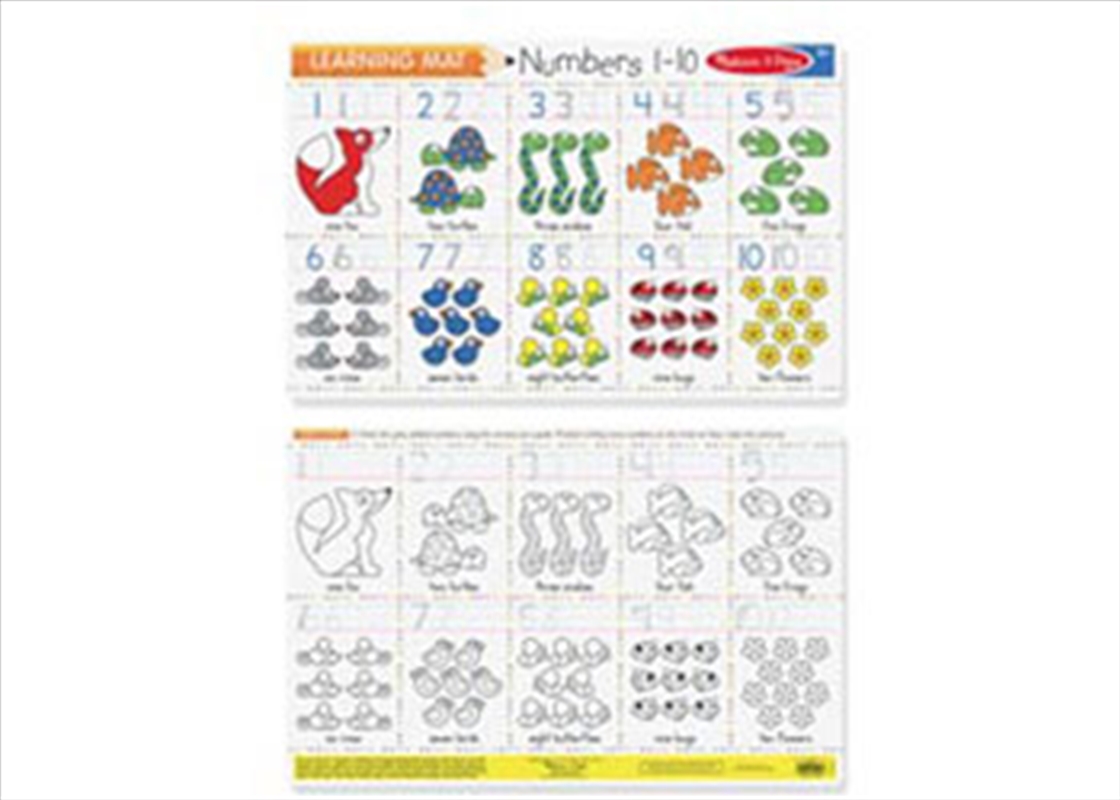 Numbers 1-10 Write-A-Mat Bundle Of 6/Product Detail/Toys