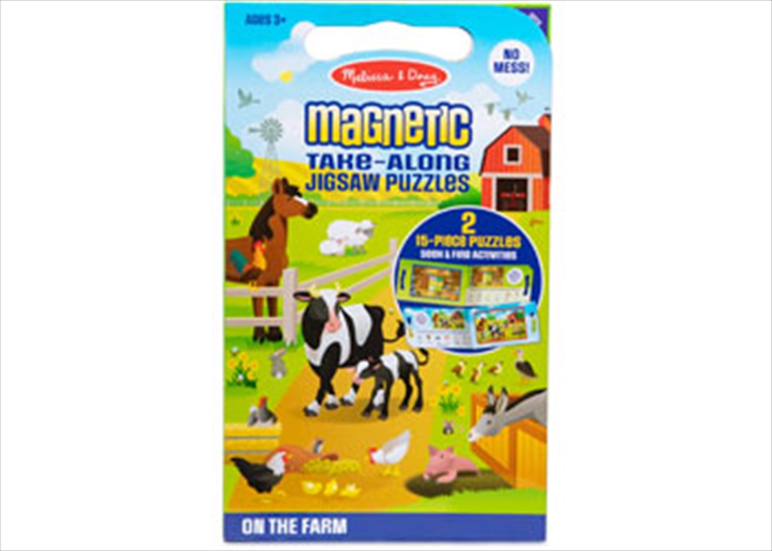 Magnetic Take Along Jigsaw Puzzles - On the Farm/Product Detail/Jigsaw Puzzles