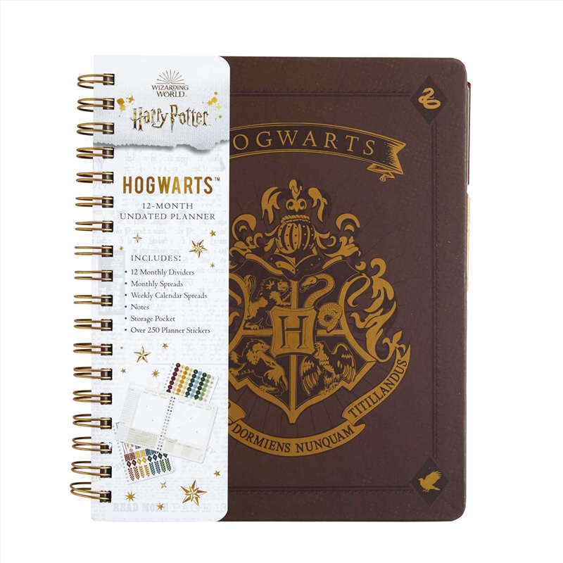 Harry Potter: Hogwarts 12-Month Undated Planner/Product Detail/Calendars & Diaries