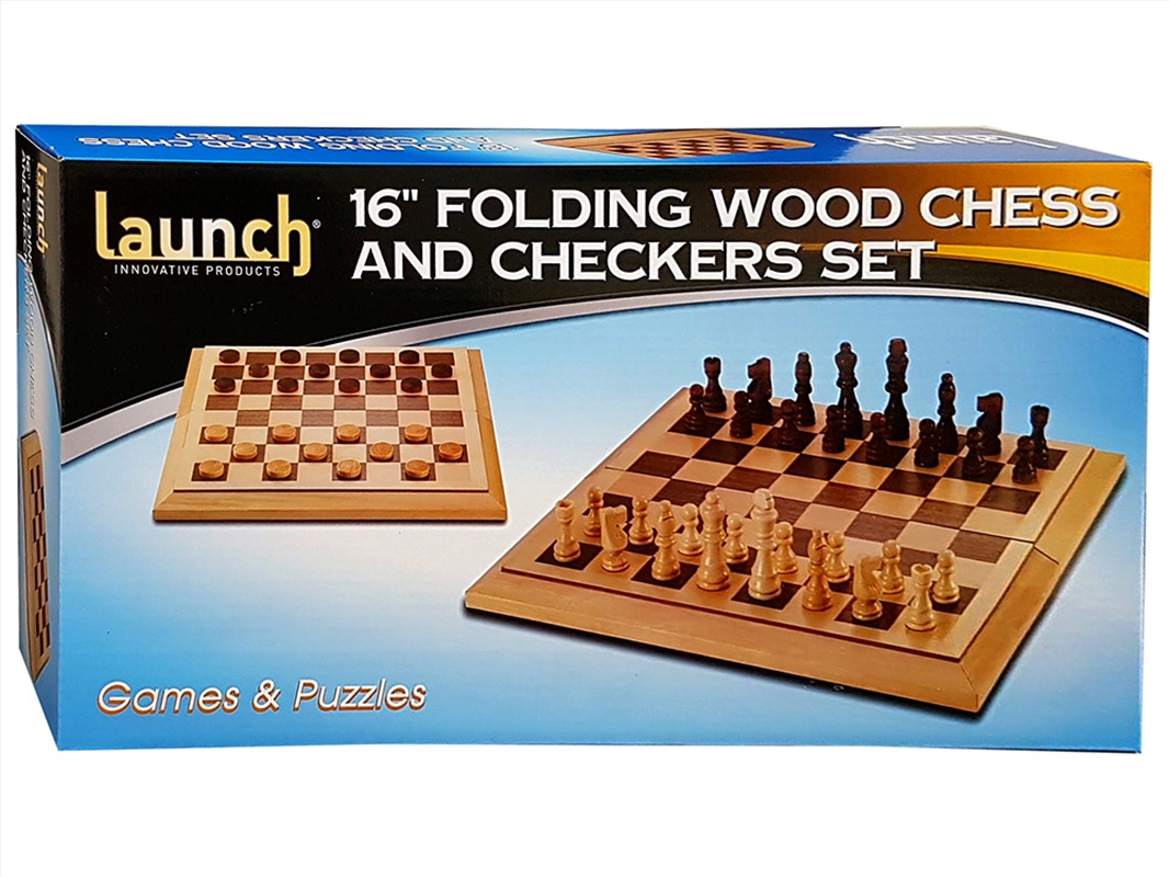 Chess & Checkers 16" Wd Launch/Product Detail/Board Games