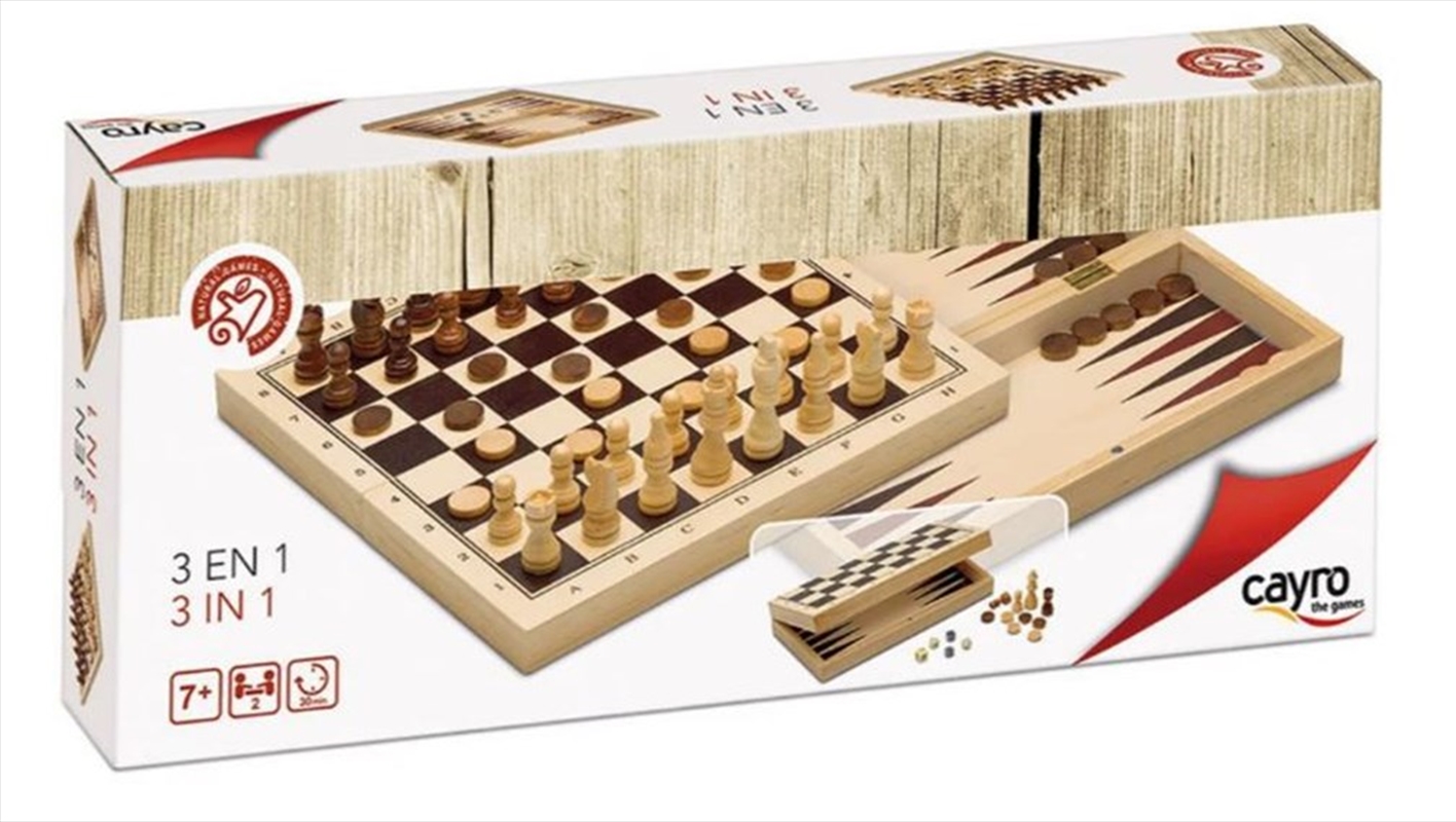 Combo Chess 3-In-1 (Cayro)/Product Detail/Games