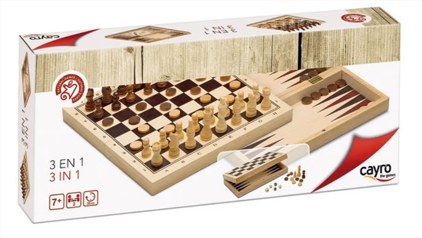 Combo Chess 3-In-1 (Cayro)/Product Detail/Board Games