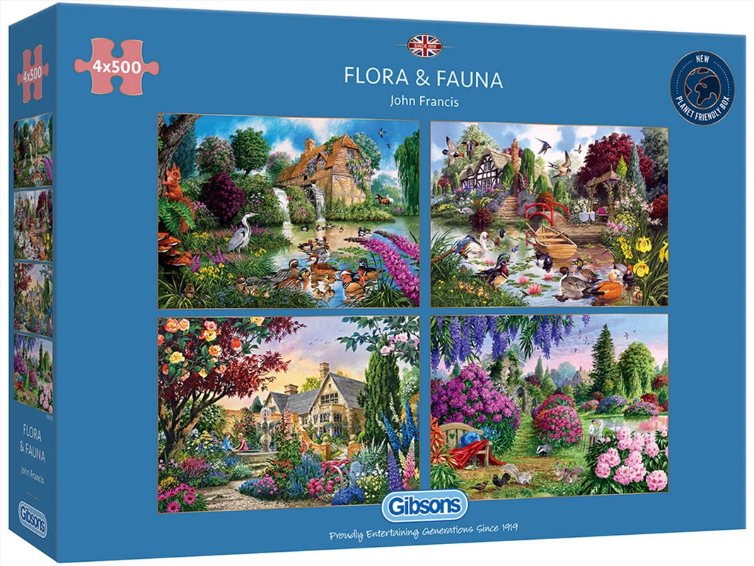 Flora & Fauna 4 X 500 Piece/Product Detail/Jigsaw Puzzles
